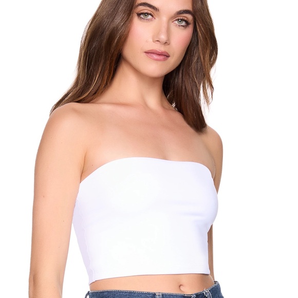 NWT Susana Monaco Crop Tube Top in Snapdragon - Picture 2 of 7